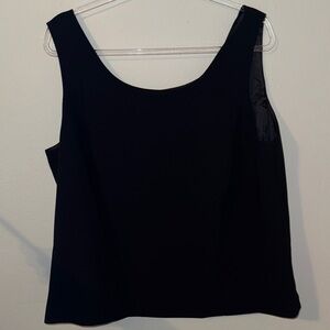 Kasper Black Sleeveless Tank Top